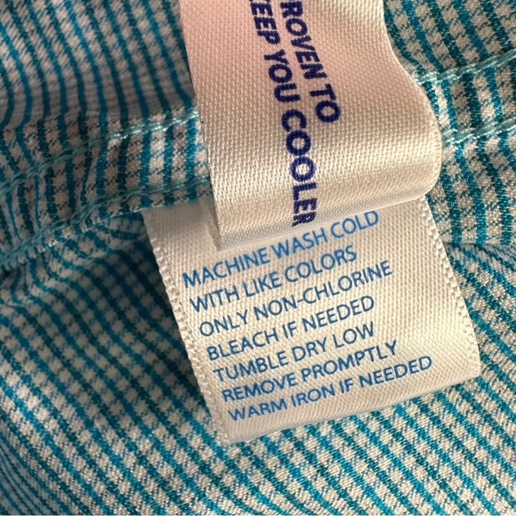 Southern Tide Intercoastal Shirt Men’s Medium Long Sleeve Blue Mini Check Brrr - Picture 10 of 10